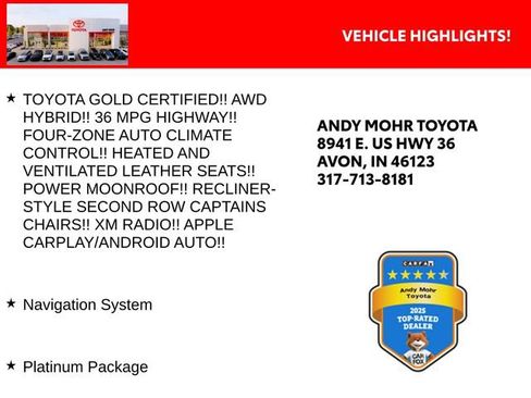 Certified 2023 Toyota Sienna Platinum AWD/4WD image 2