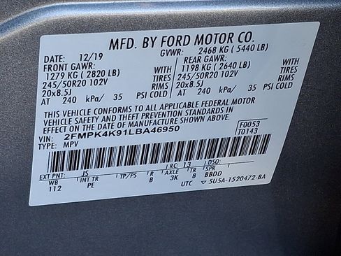 Used 2020 Ford Edge Titanium w/ Equipment Group 301A image 28