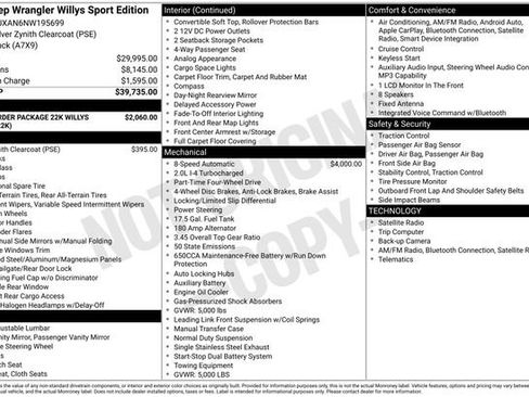 Used 2022 Jeep Wrangler Sport image 11