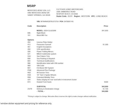 Certified 2024 Mercedes-Benz GLA 250 image 2