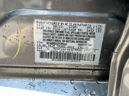 Certified 2025 Nissan Sentra S w/ Trunk Package FWD image 28