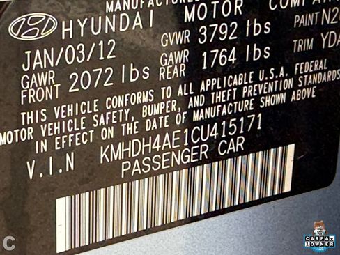 Used 2012 Hyundai Elantra GLS w/ Preferred Pkg 3 FWD image 30