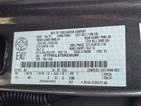 Certified 2025 Ford F150 XLT w/ Equipment Group 301A Standard AWD/4WD image 35