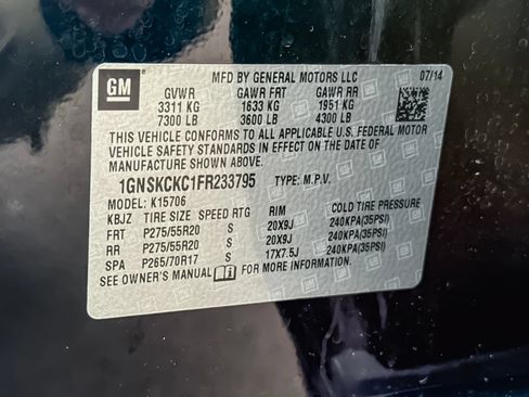 Used 2015 Chevrolet Tahoe LTZ AWD/4WD image 43