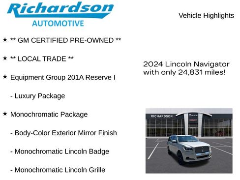Used 2024 Lincoln Navigator Reserve AWD/4WD image 11