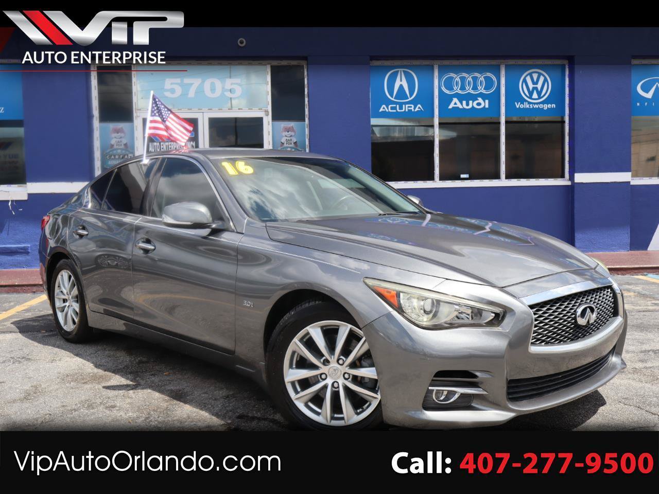 Used 2016 INFINITI Q50 3.0t Premium w/ 3.0T Premium Plus Package RWD image 1