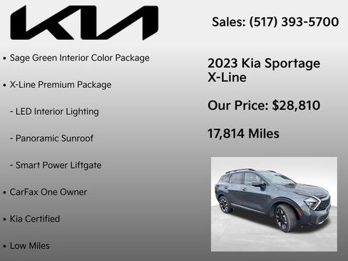 Used 2023 Kia Sportage X-Line w/ X-Line Premium Package AWD/4WD image 7