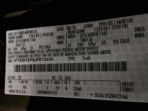 Certified 2018 Ford F150 XLT w/ Equipment Group 302A Luxury image 33