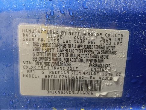 Used 2021 Nissan Versa S FWD image 33