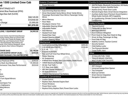 Certified 2023 RAM 1500 Limited AWD/4WD image 31