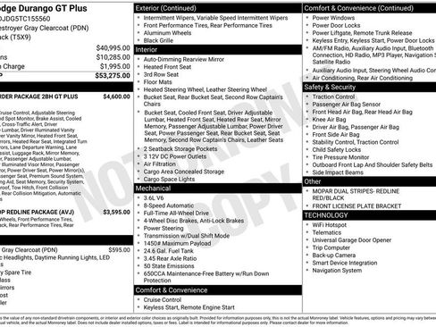 New 2026 Dodge Durango GT image 15