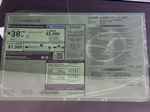 New 2026 MAZDA CX-50 2.5 Hybrid w/ Weather Package image 20