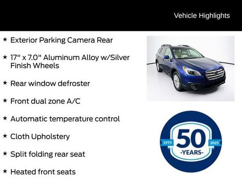 Used 2016 Subaru Outback 2.5i Premium w/ Protection Package #2 AWD/4WD image 11