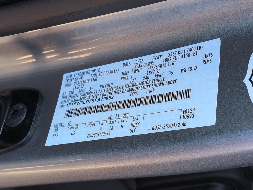 Used 2025 Ford F150 XLT w/ Equipment Group 301A Standard AWD/4WD image 11
