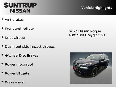 New 2026 Nissan Rogue Platinum w/ Platinum Premium Package image 30