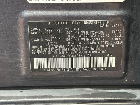 Used 2012 Subaru Outback 2.5i Limited image 28