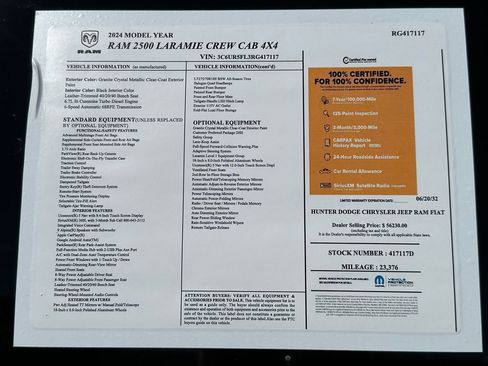 Certified 2024 RAM 2500 Laramie w/ Safety Group image 3