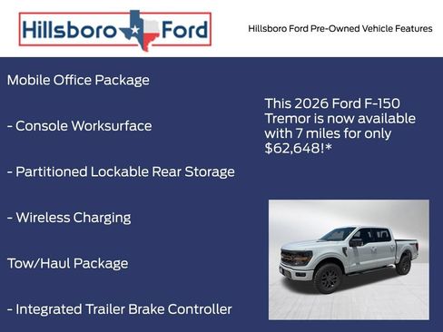Used 2026 Ford F150 Tremor w/ Bed Utility Package AWD/4WD image 6