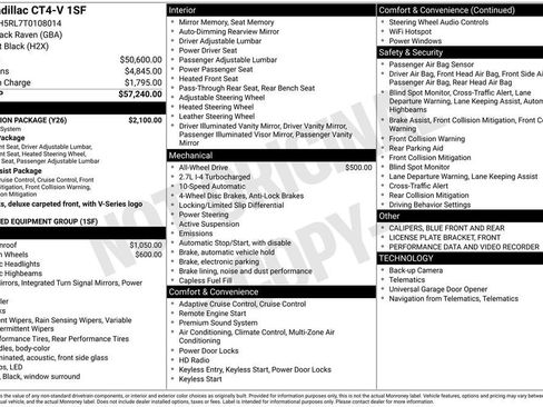 New 2026 Cadillac CT4 V w/ Navigation Package image 4