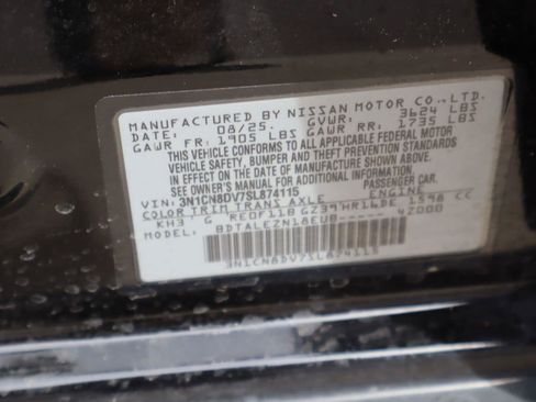 Used 2025 Nissan Versa S w/ Trunk Package FWD image 25