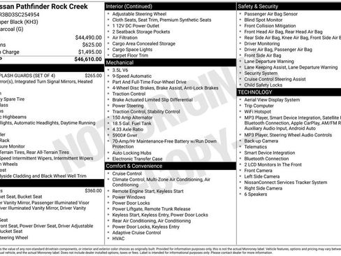 Certified 2025 Nissan Pathfinder Rock Creek AWD/4WD image 4