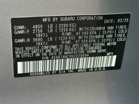Used 2025 Subaru Outback Limited AWD/4WD image 26