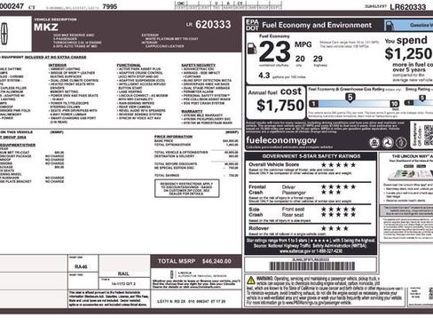 Used 2020 Lincoln MKZ Reserve w/ Elements Package AWD/4WD image 56