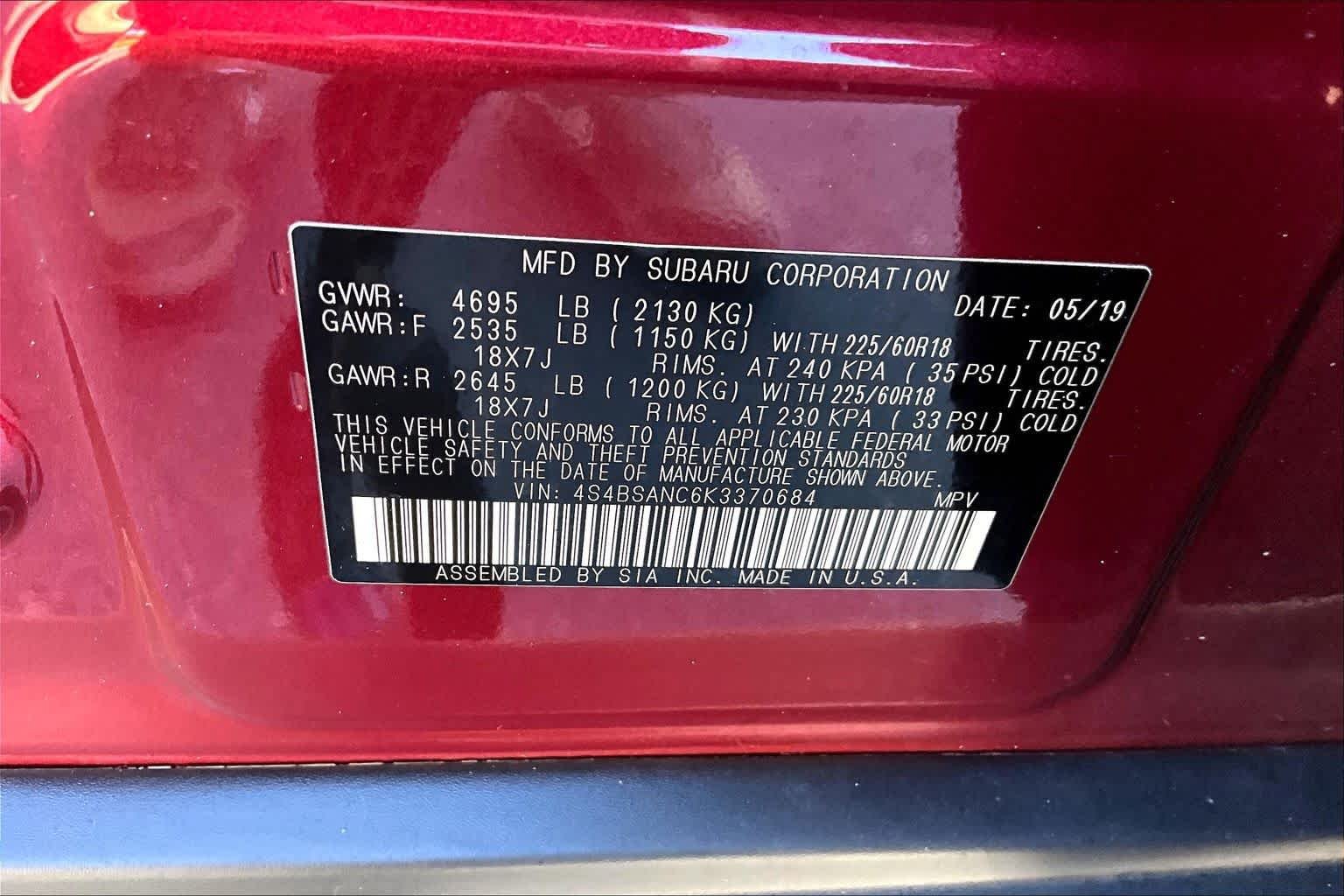 Used 2019 Subaru Outback 2.5i Limited AWD/4WD image 33