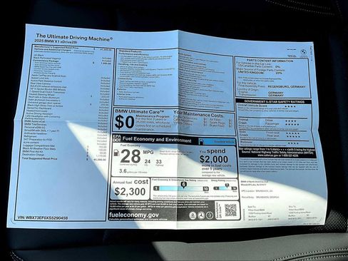 New 2025 BMW X1 xDrive28i w/ Convenience Package image 18