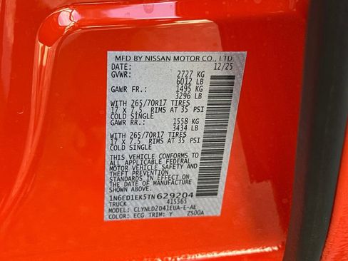 New 2026 Nissan Frontier PRO-4X image 22