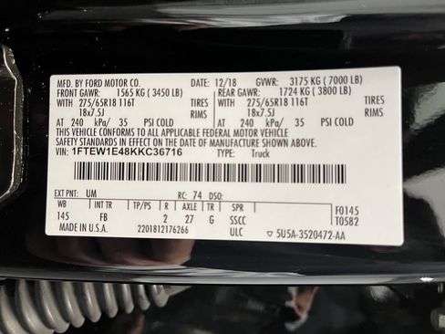 Used 2019 Ford F150 XLT w/ Equipment Group 302A Luxury AWD/4WD image 24