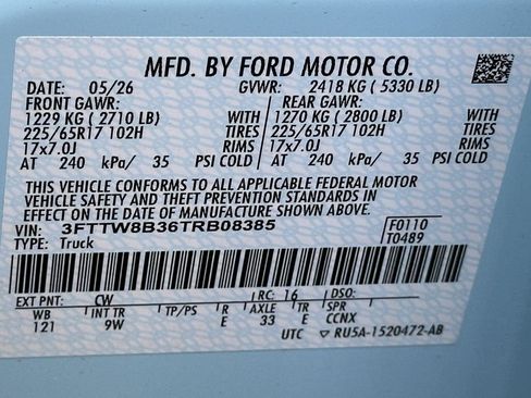 New 2026 Ford Maverick XL w/ Equipment Group 101A AWD/4WD image 41