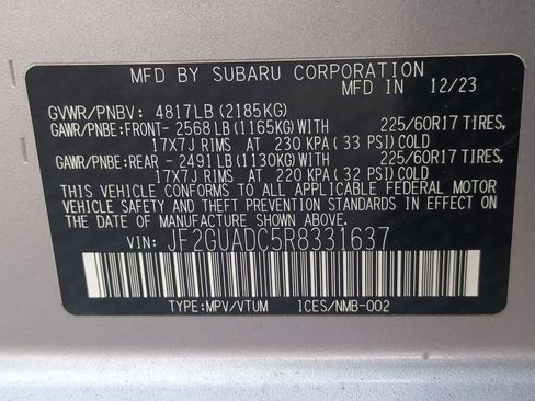 Certified 2024 Subaru Crosstrek 2.0i Premium image 34