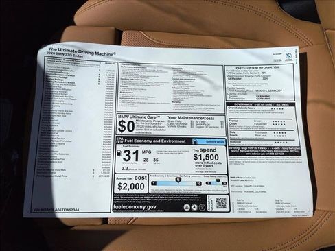 New 2026 BMW 330i Sedan w/ M Sport Package RWD image 17