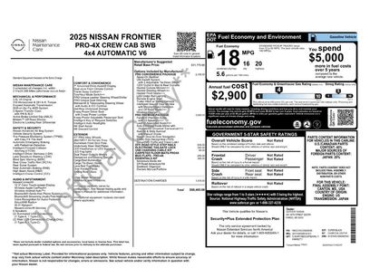 Used 2025 Nissan Frontier PRO-4X w/ Pro Premium Package