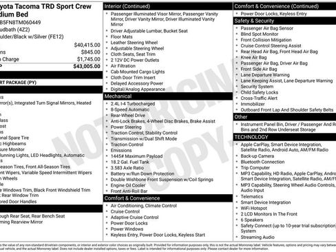 Used 2026 Toyota Tacoma TRD Sport RWD image 37