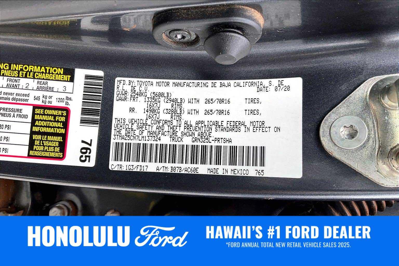 Used 2020 Toyota Tacoma TRD Off-Road w/ Technology Package RWD image 20