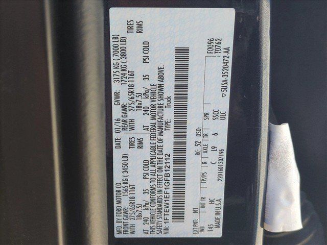 Used 2016 Ford F150 Lariat AWD/4WD image 25