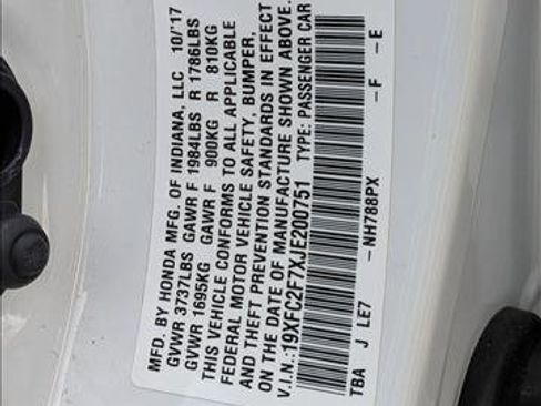 Used 2018 Honda Civic EX image 16