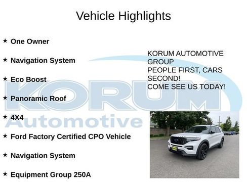 Certified 2022 Ford Explorer ST-Line w/ Class IV Trailer Tow Package AWD/4WD image 4