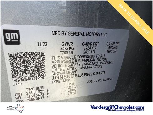 Certified 2024 Chevrolet Suburban High Country w/ Advanced Technology Package AWD/4WD image 33