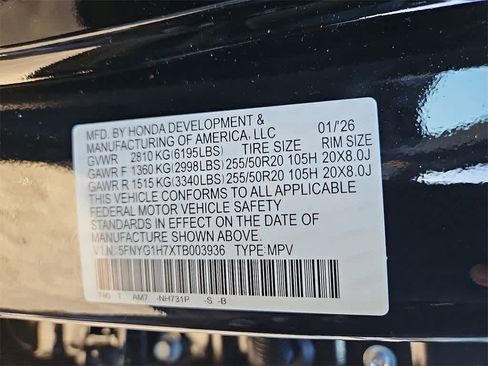 New 2026 Honda Pilot Touring image 18