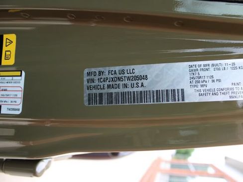 Used 2026 Jeep Wrangler Unlimited Sport AWD/4WD image 48
