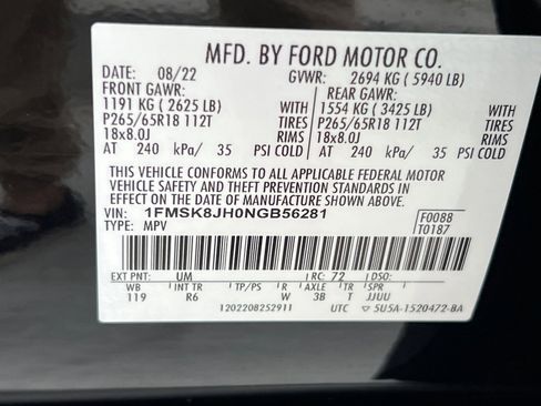 Used 2022 Ford Explorer Timberline image 30