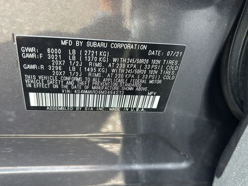 Used 2021 Subaru Ascent Touring w/ Popular Package #2A AWD/4WD image 19