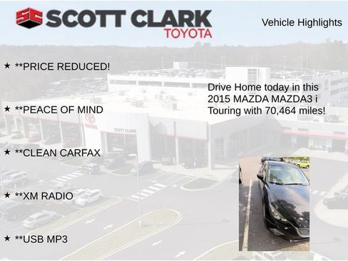 Used 2015 MAZDA MAZDA3 i Touring FWD image 9