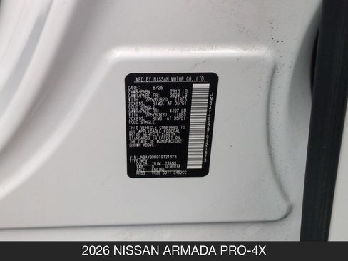 Used 2026 Nissan Armada PRO-4X w/ Captain's Chari Seat Package AWD/4WD image 26