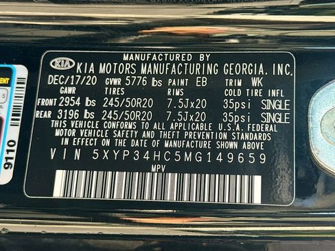 Used 2021 Kia Telluride EX w/ EX Premium Package image 34