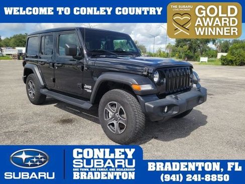Used 2021 Jeep Wrangler Unlimited Sport w/ Sun And Sound Package AWD/4WD image 1