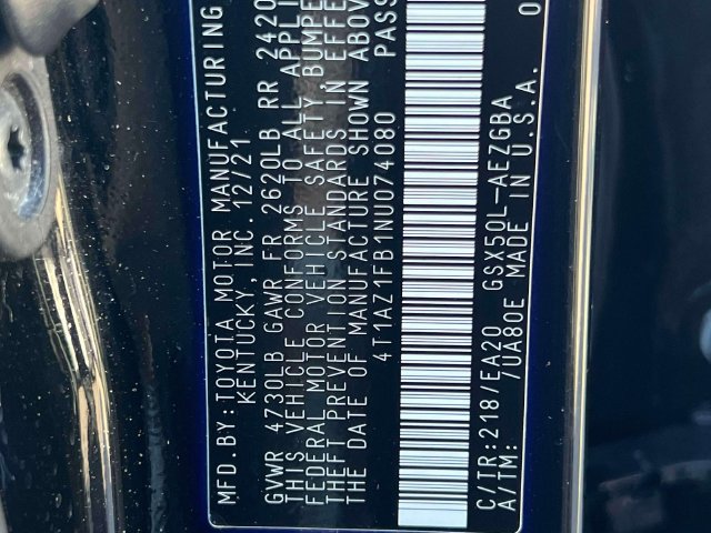 Certified 2022 Toyota Avalon XLE w/ Moonroof Package FWD image 34